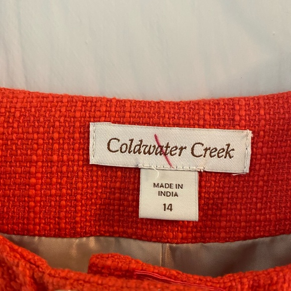 Women’s Orange 14 Coldwater Creek jacket - Picture 7 of 7